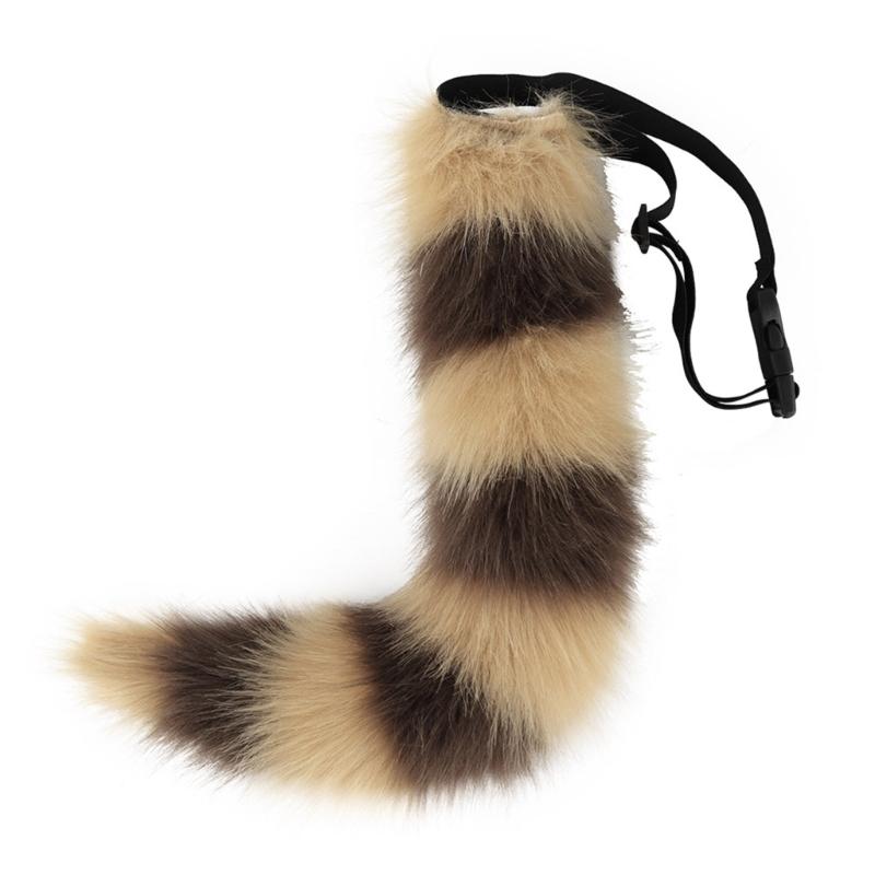 Adjustable Fox Tail Cat Prop Fur Furry Cosplay Carnival Party Christmas Anime Accessories Halloween Costume Wolf Tail