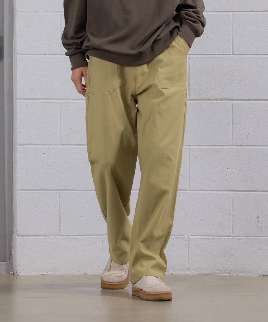 Keonsebbi Wide Fatigue Work Pants Beige