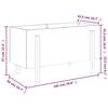 VidaXL Lit surélevé de jardin 101x50x57 cm bois de pin massif 825212