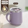450ml Isolierter Reisebecher Kaffeebecher Isolierter Wasserbecher Versiegelter Auslaufsicherer Wasserbecher Tee Milch Heiße Schokolade Kaffeetasse