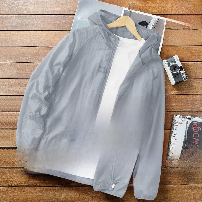 Men's Summer Breathable Ice Silk Sun Protection Fishing Jacket