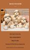 Cute Egg Tart Dog Plush Toy with Glasses - Palm-Sized Cloth Doll for Girls