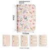 Transparent Jewelry Storage Book with Zipper Clear Pockets Thickened PVC Jewelry Holder Prevents Jewelry from Tangling Damage
