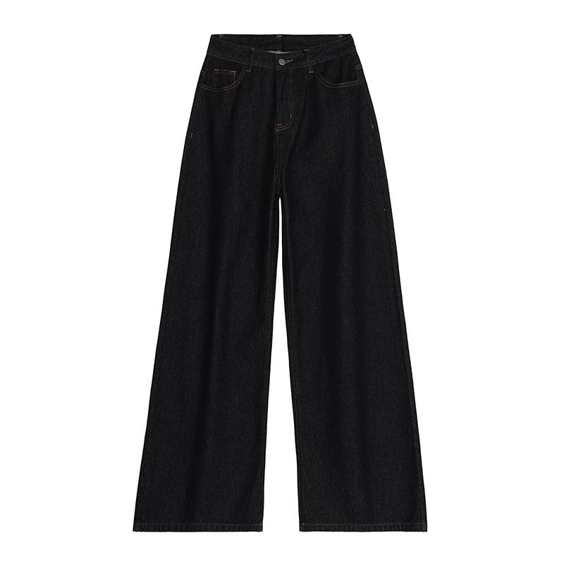 White Jeans Women's Summer New Loose and Drape Wide-leg Pants High Waist and Thin Floor-mopping Pants Versatile