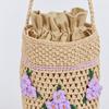 Lala Natural Rafia Embroidery Rattan Bag Lala2b188