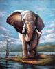 5D Diamond Painting Elephant Full Drill Square Needlework Diamond Embroidery Full Set Animal Diamond Mosaic Cross Stitch Craft Kit Home Decor