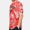 Under Armour Camo Letter T-Shirt Men Tops Red 1351585-608