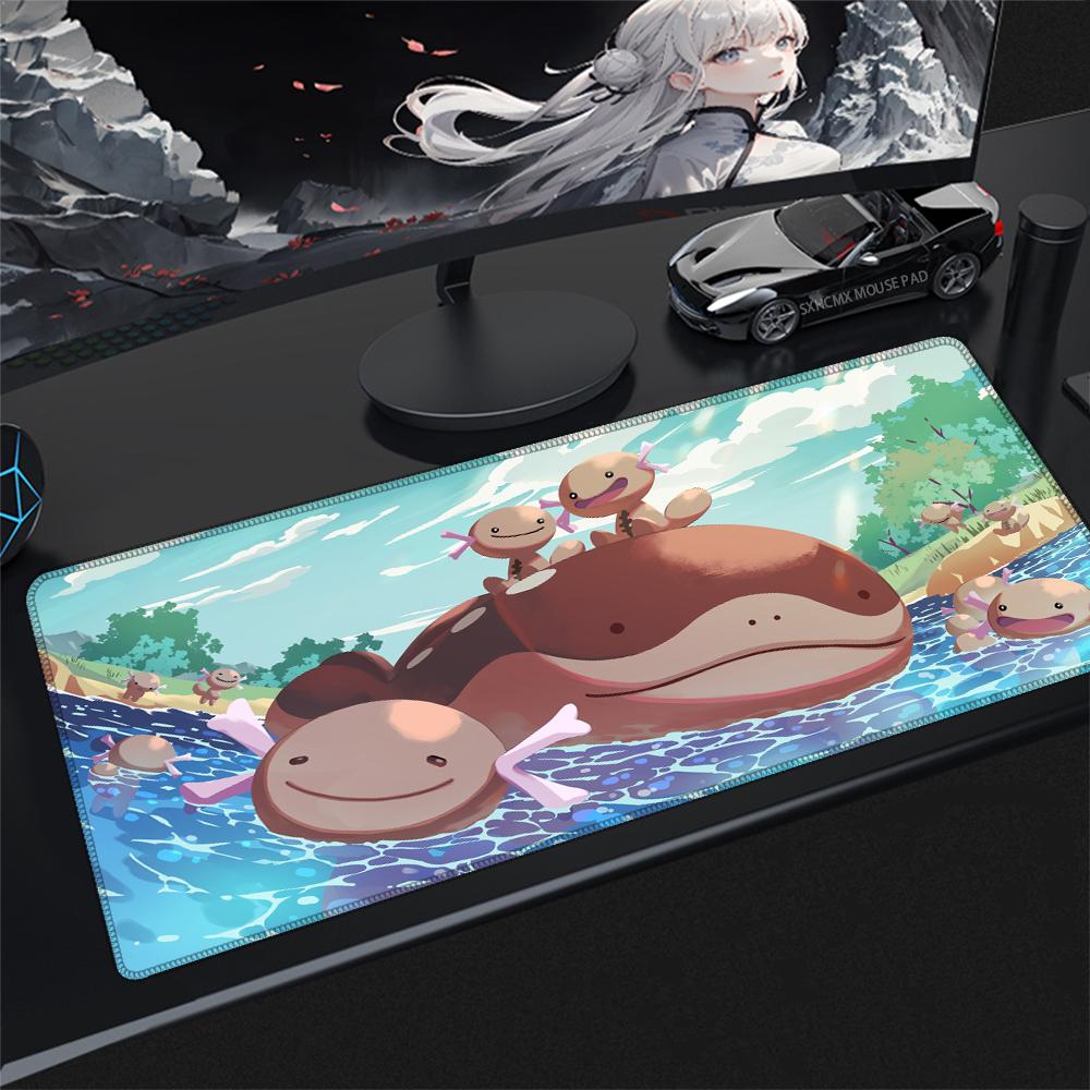 Gaming Mouse Pad P-Pokemon Clodsire XXL Non-Slip Rubber Base Anime Desk Mat Keyboard Pad Gamer Accessories for PC Desk
