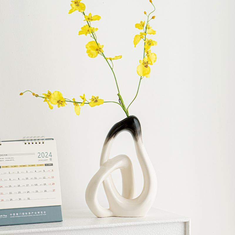 Modern Creative Special-shaped Vase Ceramic Living Room Entrance Wine Cabinet Decoration Home Creative Nordic Decorative Pieces