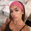Sport Soft Solid Color Headband Bow Wide Yoga Elastic Headwear Non-Slip Athletic Lace Trim Headband Women