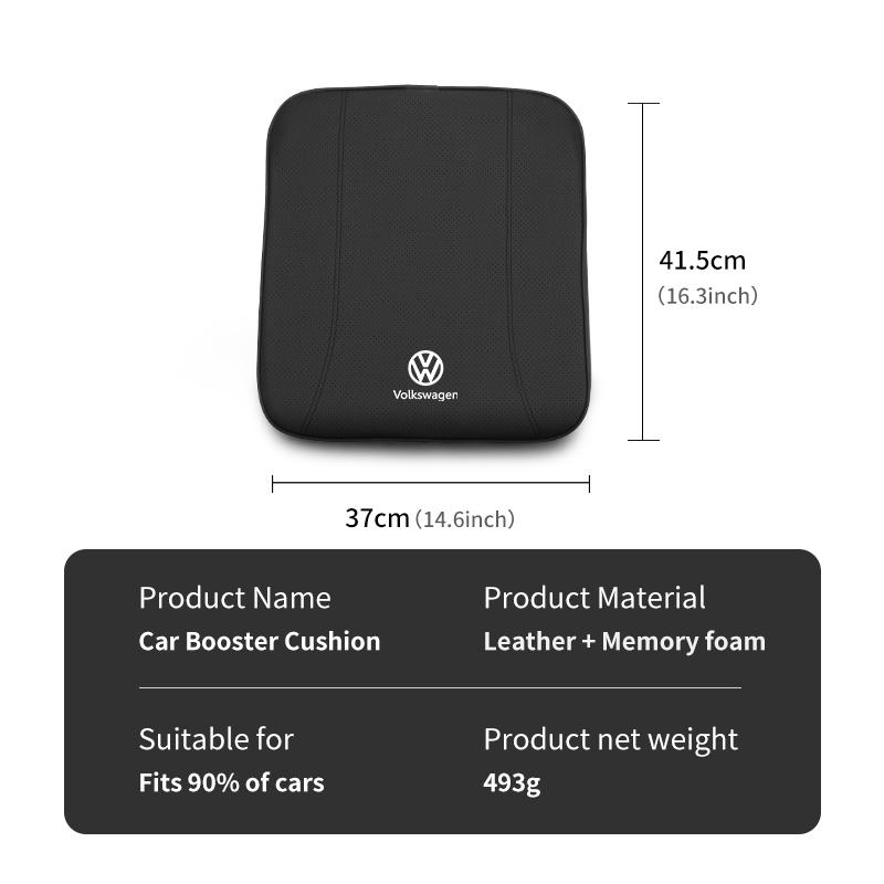 BIG1 Car Seat Cushion Luxury Leather Support Pad Sponge Seat Cover For Volkswagen VW Scirocco Passat Polo B5 B6 B7 CC Tiguan Sharan