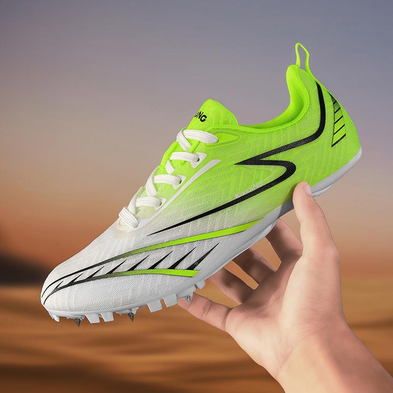 Men Sprint Shoes Professional Running Athletic Long Jump Light weight Track Spike Soft Field Non Slip Nails Race Racing Match