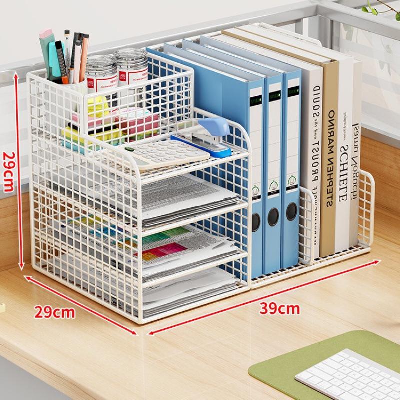 A4 File Organizer Box - Office Desk Storage & Bookshelf Folder System