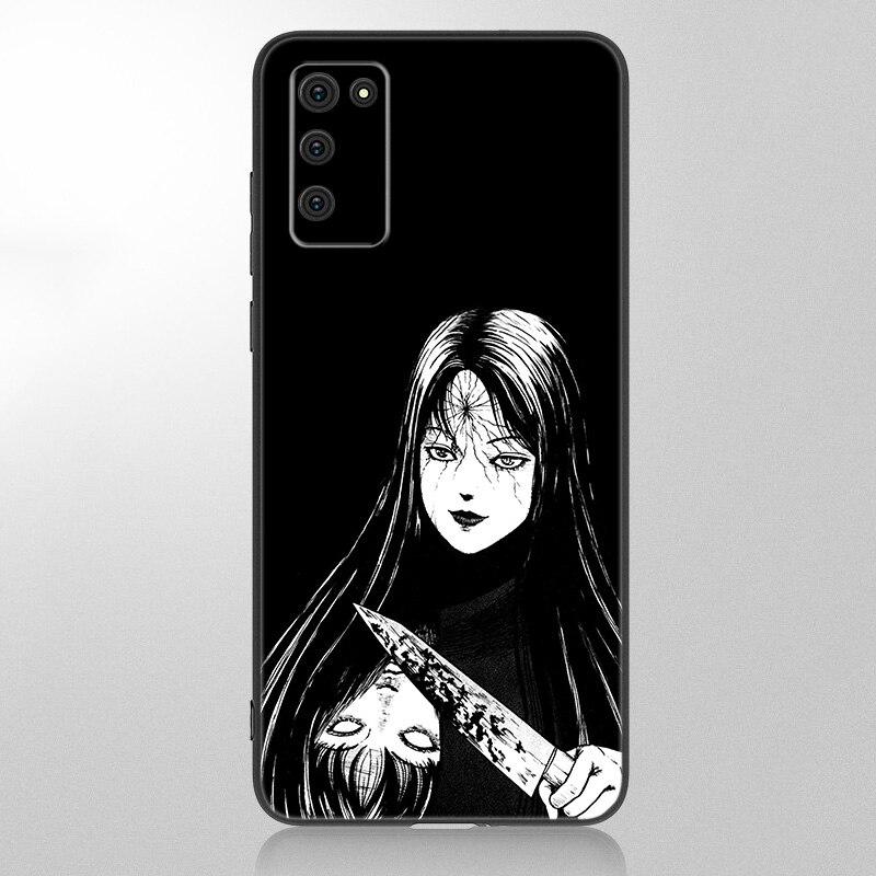 Anime Junji Ito Tees Horror Case For Samsung Galaxy A12 A02S A22 A32 A52 A72 A71 A51 A41 A31 A21 A11 A50 A70 A10S A20S Cover