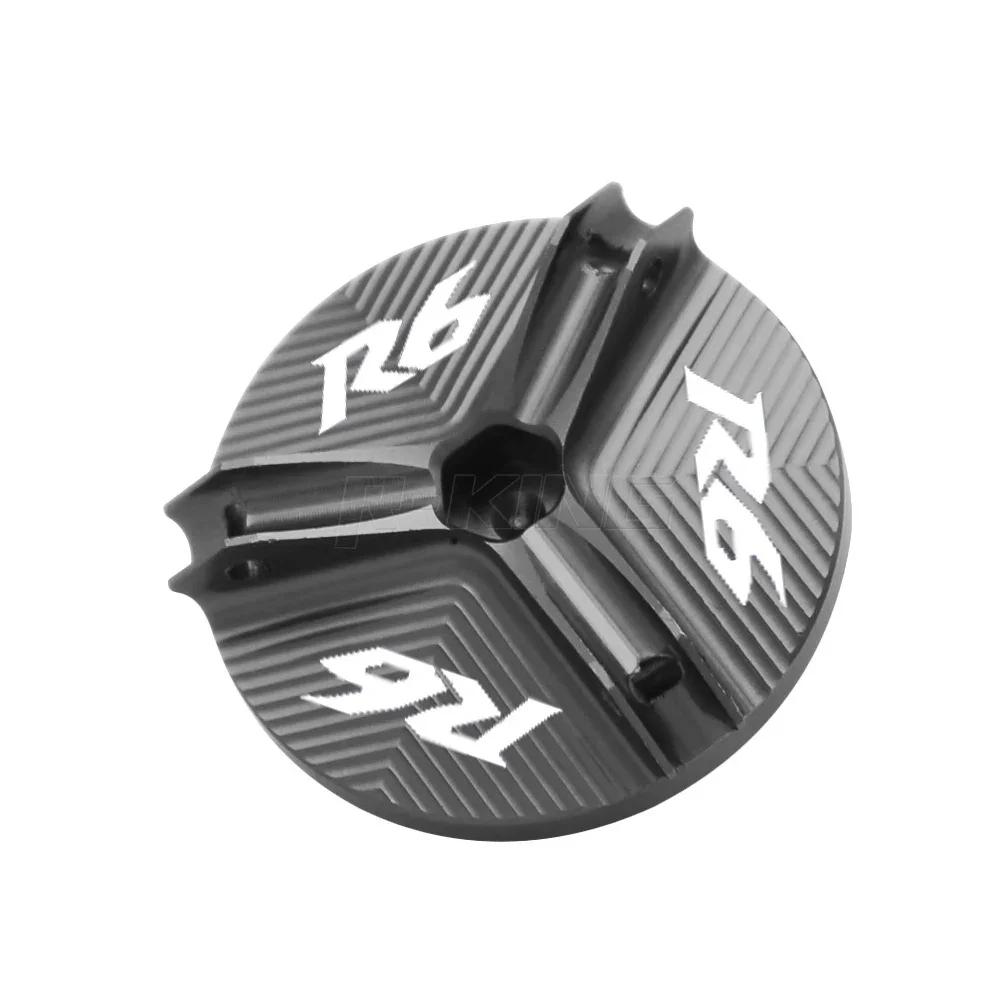 Motorcycle Accessories Engine Oil Cup Cover Oil Filler Drain Plug Sump Nut Cap For Yamaha R6 YZF-R6 1999-2019 2018 2017 2016