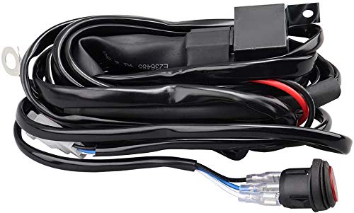 Largoods Motorcycle/Car Relay Harness Equipped with Harness Fuse LED for