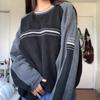 Contrast Patchwork Grunge Sweatshirts Harajuku Korean Casual Long Sleeve New Pullovers Women hoodie Autumn Winter hoody Outfits