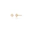 Lunne 14K Diamond Princess Cut Classy Earrings (14K Gold) Lce09