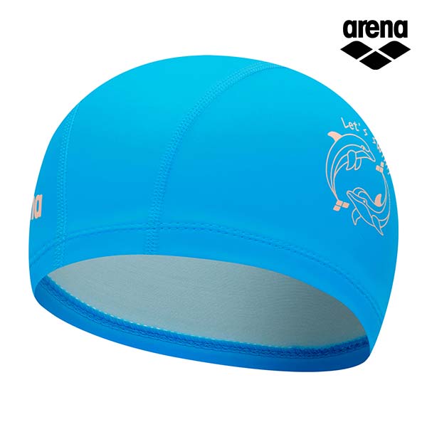 Alena Dolphin Silicone Coated Swim Cap A5Ac1Al06Blu