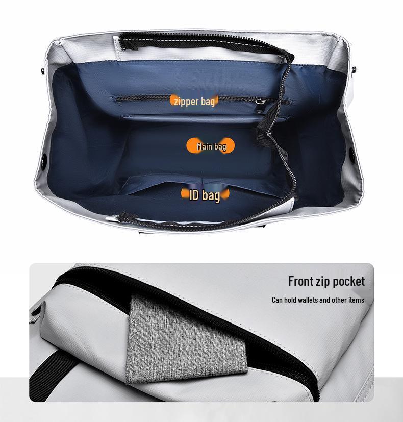 Unisex Minimalist Commuting Backpack with Custom Logo, High School Ready