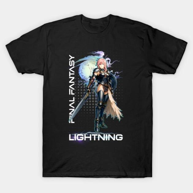 Lightning Waifu Shirt Anime Final Fantasy Xiii Waifu Senpai Black T Shirt V1 S