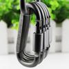 High-Quality 8CM Aluminum Alloy D-Shaped Lockable Carabiner Lanyard with Quick Release Nut Snap Hook