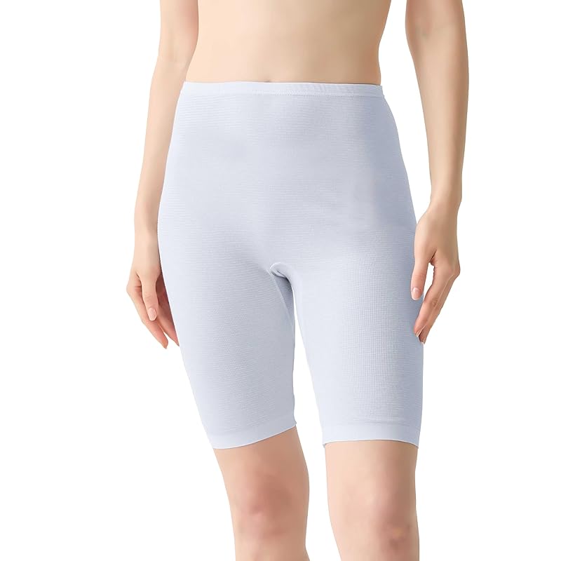 

[Gunze] shorts cool magic cotton blend summer inner quick drying Antibacterial and deodorizing 3/4 length bottoms bottom of pants MC9166 ladies clear