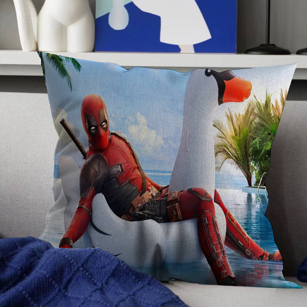 Anime Fantasy D-Deadpool Federa Cuscino Federa Cuscino Rivestimento Divano Cuscino da Lancio Decorazione Casa Federa