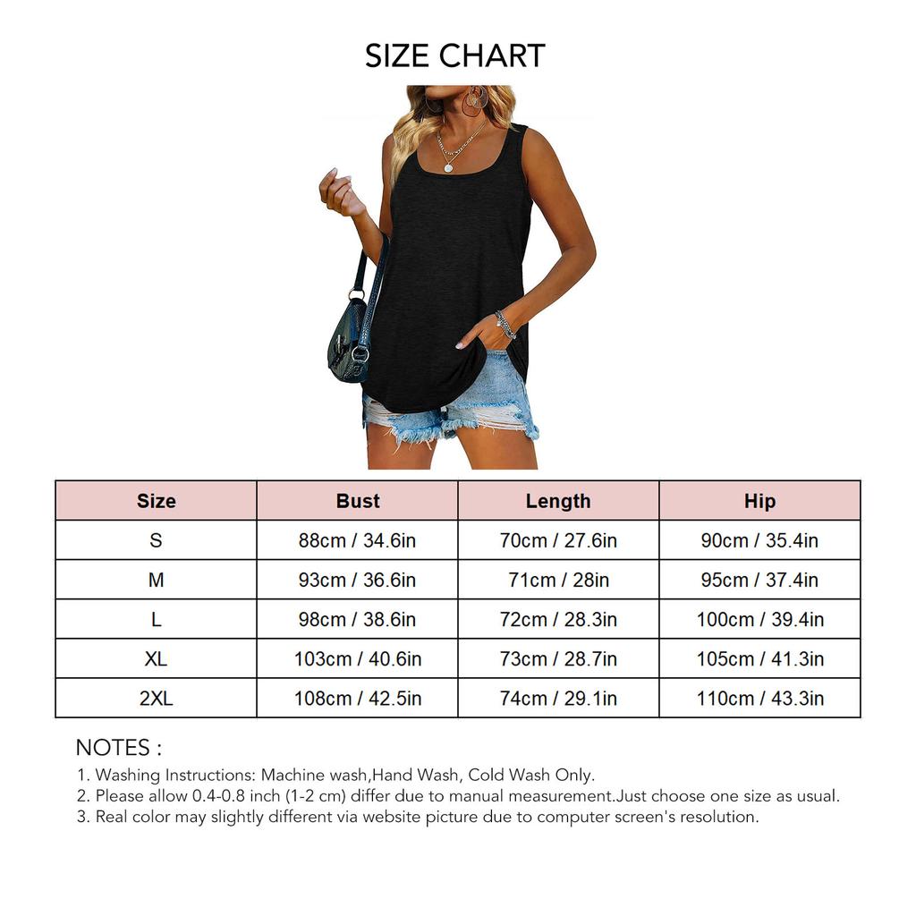 Dámské tílko bez rukávů Módní Pohodlné Prodyšné Zakřivený lem Dámský top na léto