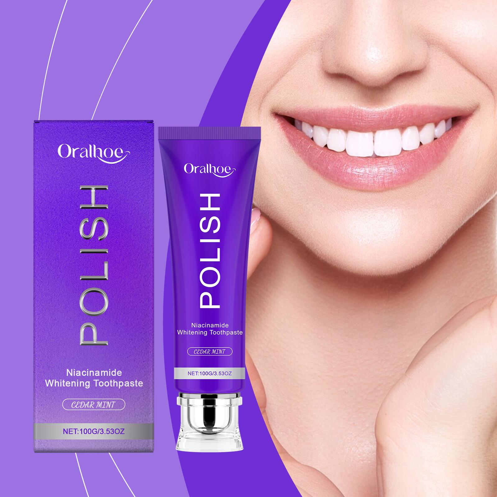 

Oral Cleaning Toothpaste Hydroxyapatite Niacinamide Probiotics Toothpaste Easily Remove Tooth Stains lasting Freshness Oral Care 100g