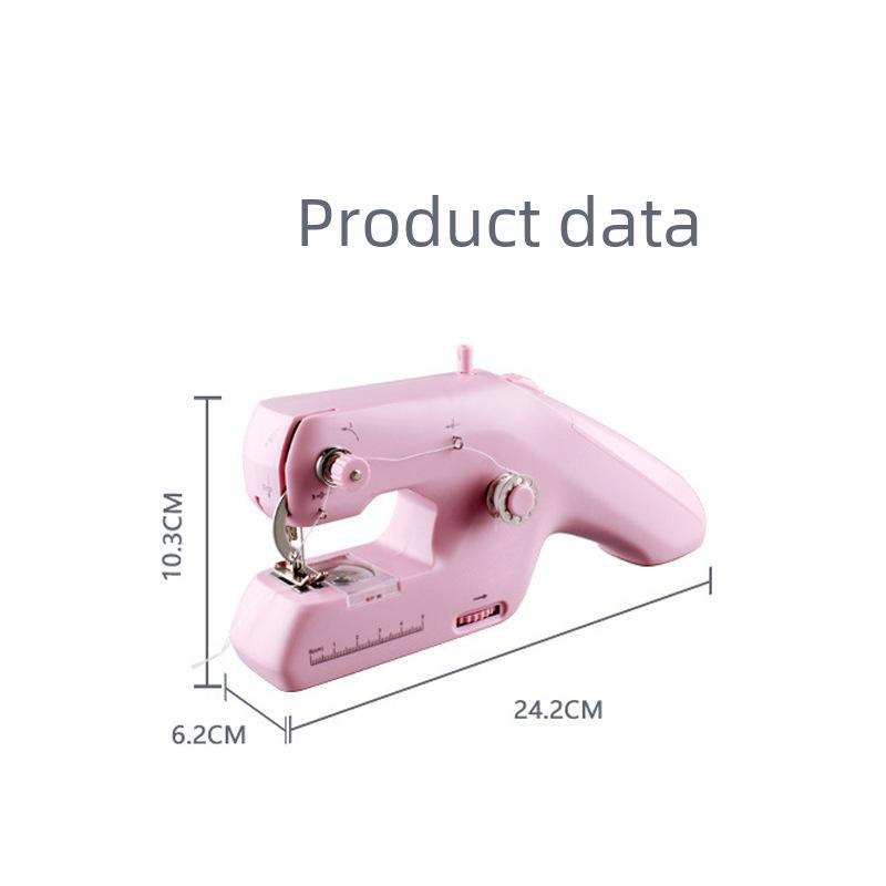 ZDML-6 Mini Mașină de Cusut Electrică Portabilă cu Ață Dublă pentru Uz Casnic