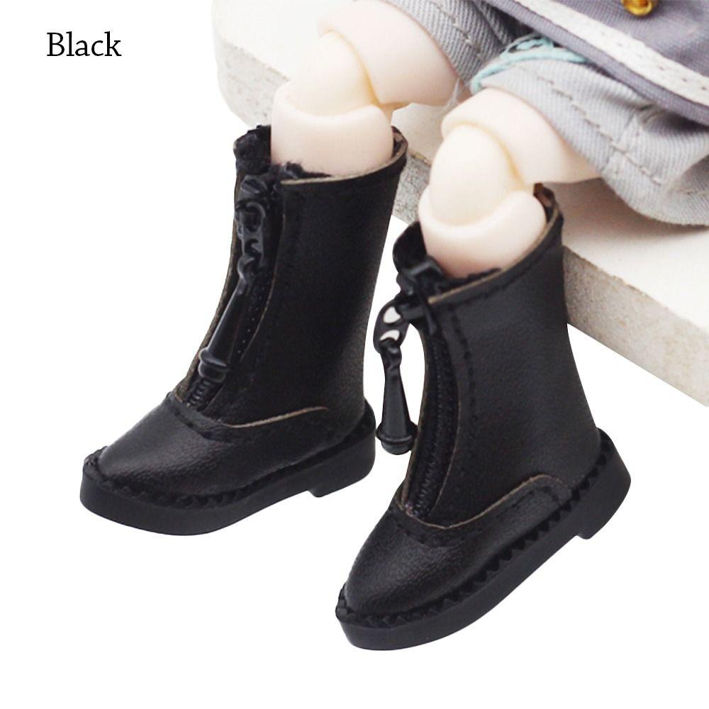for 1/12BJD Doll Cute Handmade Cowhide Dolls Shoes Leather Shoes Doll Boots New Casual