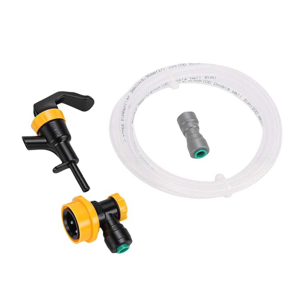 Ball Lock Beer Line Assembly Kit 1 4 Inch Liquid Line with Faucet Adapter for BBQs Beach Outings Festivals Outdoor