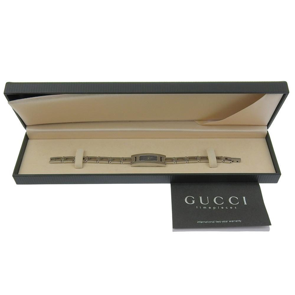 GUCCI Watches 3900L blackDial Stainless Steel Quartz Analog display Women Used