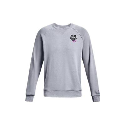 Letter Print Crew Neck Pullover Sweatshirt Men Sweatshirt Gray 1373837-035