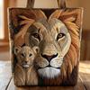 TEMU Womens Fashion Printed Tote Shoulder Bag 600D Oxford Cloth