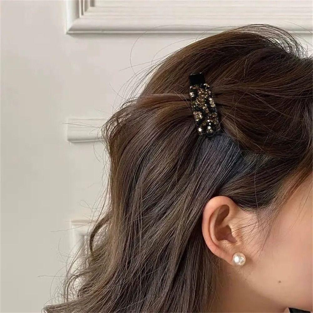Blingbling Zircon Hairpin Rhinestones Bangs Clip Creative Cute Hair Clip  Girls