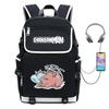 Chainsaw Man Anime Cosplay Backpack School Travel Laptop 14 Inch Oxford Fabric Streetwear Unisex Bag 20-35L
