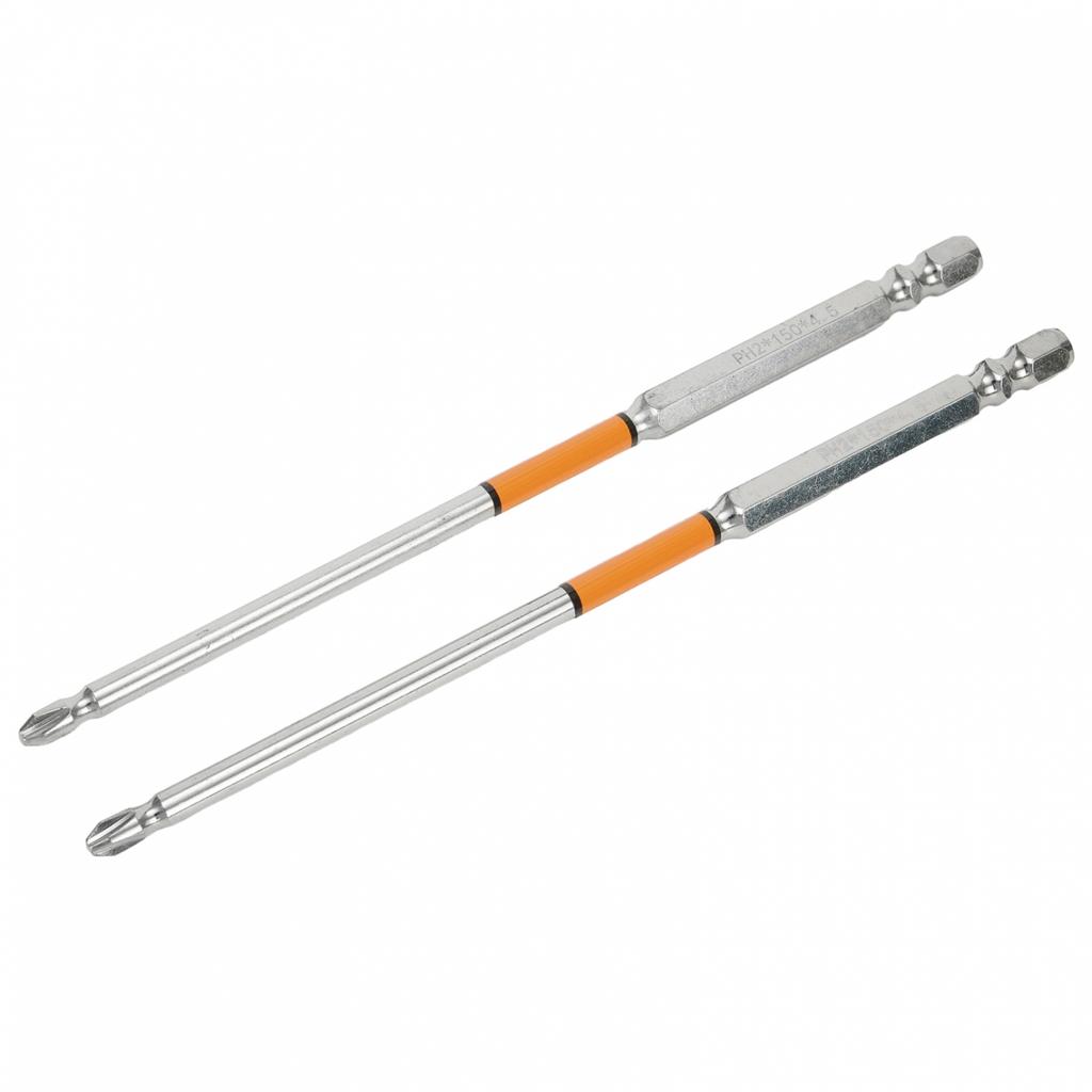 1/4\'\'(6.35mm) Hex Screwdriver Bits 150mm 2 X 80mm