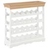 Day and Night - Day and Night White MDF Wine Rack Cabinet 70x22.5x70.5 Cm