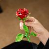 Vintage Rose Incense Burner, Metal Flower Holder, Decorative Tabletop Ornament Bedroom Living Room Office, A Thoughtful Gift for Meditation