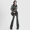 High Waist Flare Jeans For Woman Retro Elastic Sexy Denim Sweatpants Streetwear Fashion Harajuku Jeans Trousers