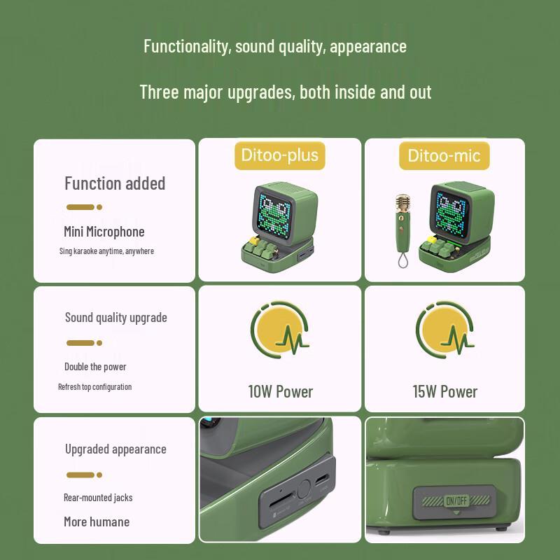 Divoom Ditoo Mic Pixel K-Song Speaker