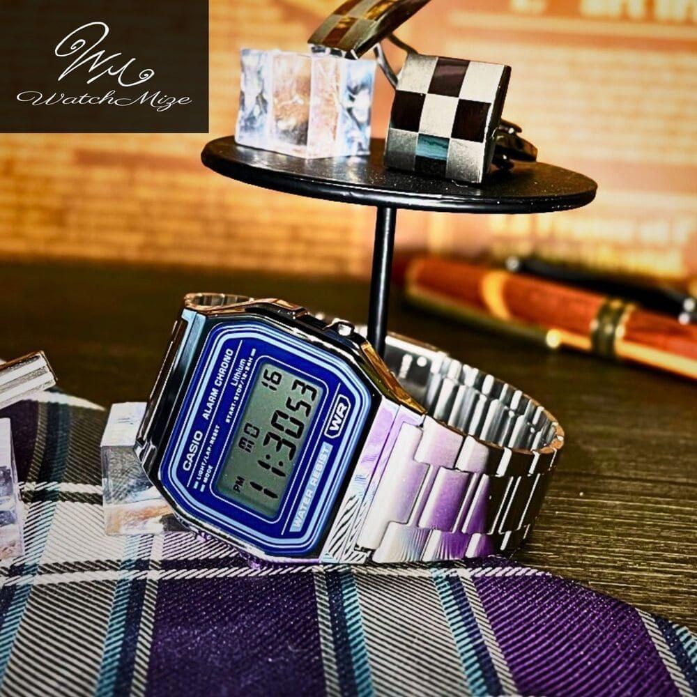 Base Pink LED Model Custom LED Custom A158WEA-2JF (CASIO Base) Watch