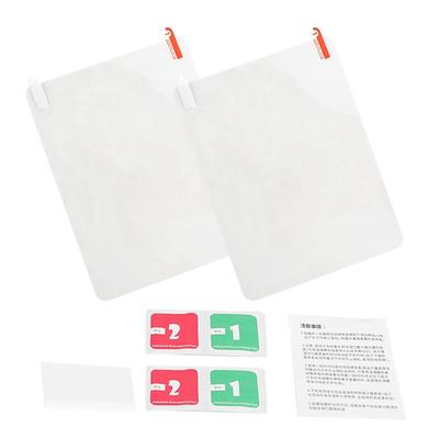 2pcs Transparent Rectangle Car Rearview Mirror Protective Film Anti Fog Waterproof 150 X200mm