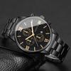 Luxury Mens Business Watches Fashion Roma Dial Men Quartz Watch Calendar Wristwatches for Man Clock Reloj Hombre