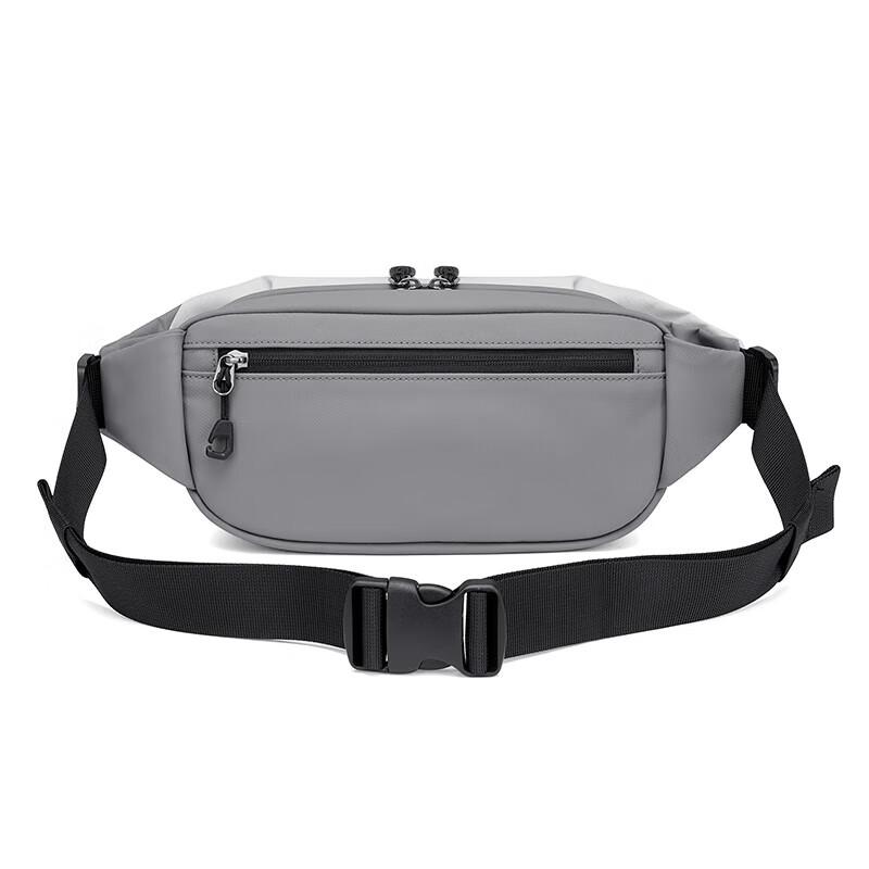 GOLF Chest Bag , Crossbody Bag, Lightweight Shoulder Bag, Phone Bag, Water-Resistant, Cycling Waist Pack, Grey-White
