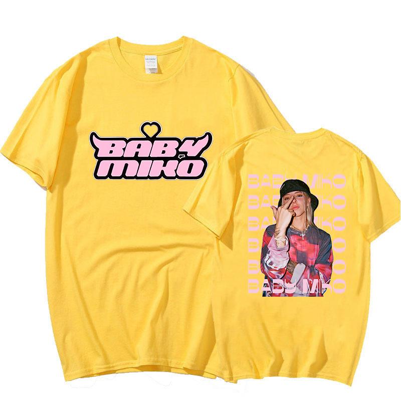 Baby Young Miko Printing Teeshirt Cotton Short Sleeve Hip Hop Fans Unisex Fashion Tshirt Unisex Unisex Fashion Tops Tees Clothes