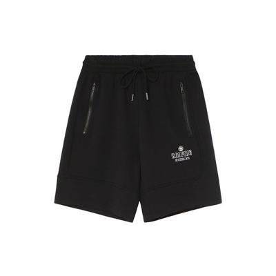 Li Ning Badfive Sports Basketball Series Buchstabenprint Gestrickte Sportshorts Herrenshorts Schwarz AKSR335-1