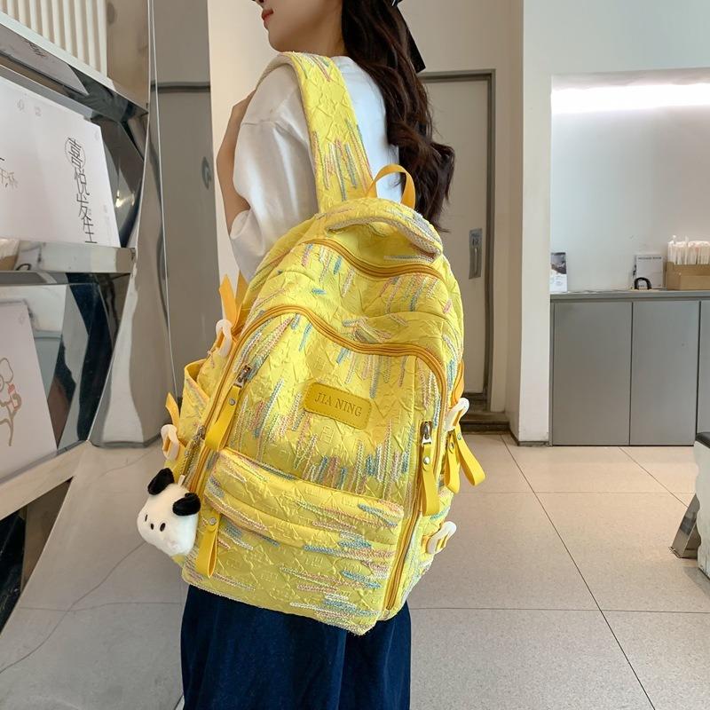 New Large-capacity Backpack, Popular Burden-reducing Schoolbag for Junior High School and High School Students, College Student Women's Travel Bag.